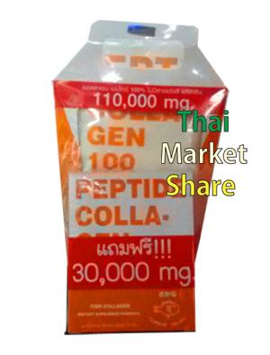 รูปภาพของ Peptide Collagen Fish 100 Nippi Origin เปปไทด์ คอลลาเจน จากปลาทะเล 3000มก.110g ฟรี กล่องเล็ก10ซอง